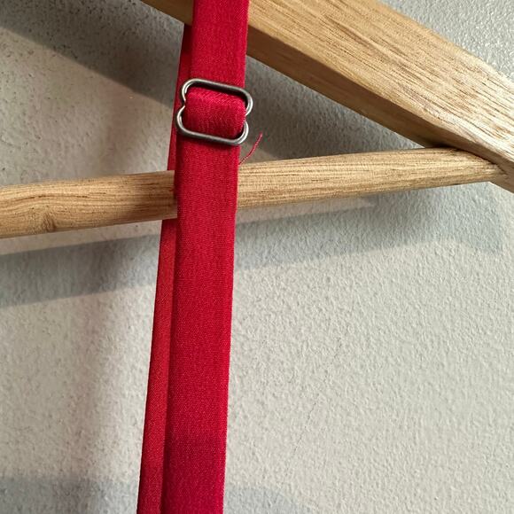 Madewell Silk Button Down Cami Cranberry Red 22 - Picture 5 of 14